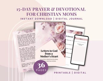 15-Day Prayer Journal for Christian Moms (Digital Download)