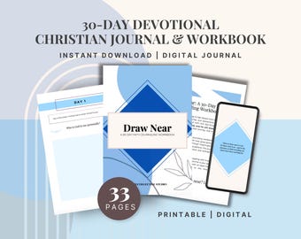 Diário de Fé de 30 Dias: Devocional Cristão Guiado (Download Digital em PDF)