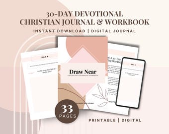 Diário de Fé de 30 Dias: Devocional Cristão Guiado (Download Digital em PDF)