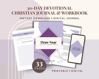 Diário de Fé de 30 Dias: Devocional Cristão Guiado (Download Digital em PDF)