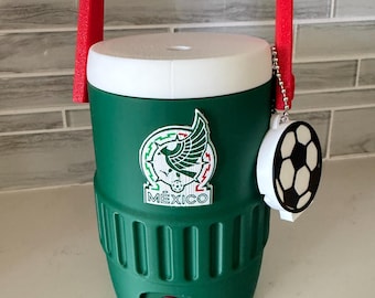 Mexico Soccer Can Holder with Can Tab Opener