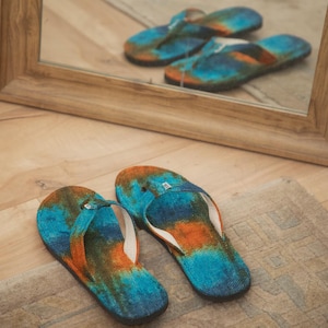 Eco-Friendly Hemp Flip Flops: Organic Sustainable Beachwear for Summer - Vegan Sandals with Rubber Sole