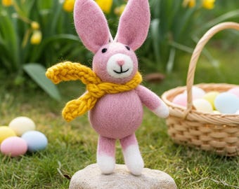 Felt Easter Bunny Ornament, Bunny Ornament, Rabbit Ornament, Felt Rabbit, Easter Bunny Ornament, Rabbit Figurine, Bunny Decor