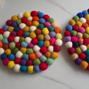 フェルト鍋敷き、鍋敷き、テーブルマット、鍋つかみ、新築祝いのギフト、ウールフェルト