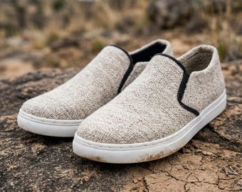 Hemp Slip On Shoes Women Men Casual Slip On Sneakers Everyday Shoes Vegan Shoes Breathable Lightweight Footwear