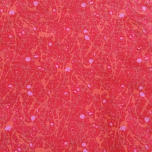 Cotton Fabric, Red Orange, 1 Yard, Sewing, Crafting