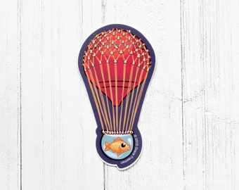 Balloon Fish Vinyl Sticker