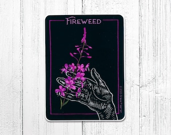 Fireweed Vinyl Sticker
