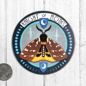 Knight of Moths Vinyl Sticker image 2