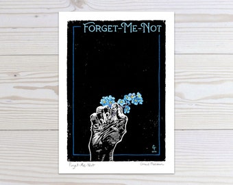 Forget-Me-Not print