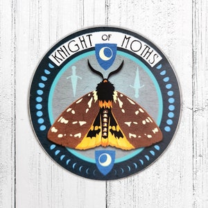 Knight of Moths Vinyl Sticker image 1