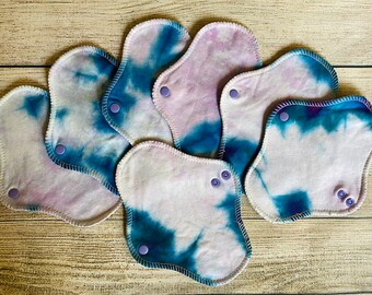 ONE 7" Pantywrap Reusable Cloth Pad for Light Flow - reversible - NOT waterproof