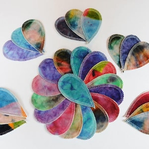 Set of THREE 'fluff folds' - interlabial pads - "assorted colourways"
