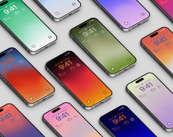 Minimalist Gradient iPhone Wallpaper Pack – Nature Tones (Digital Download)