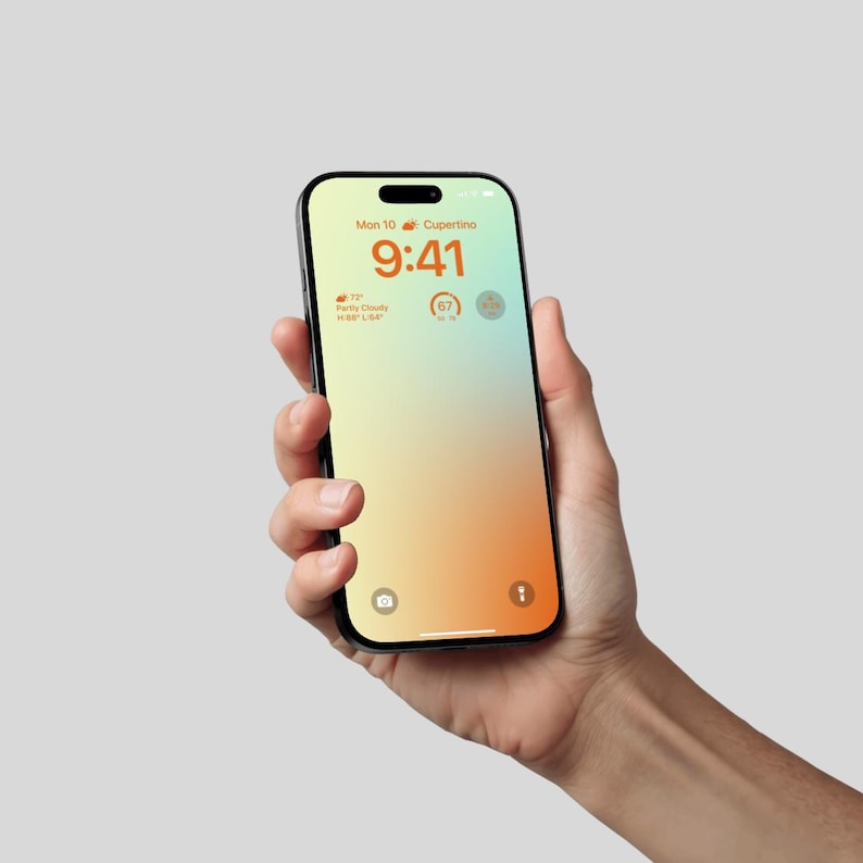 iPhone-bakgrundspaket med 12 — Abstrakt toning, Naturfärger bild 8