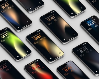 iPhone Wallpaper Pack of 9 — Black Minimal Dark Gradient