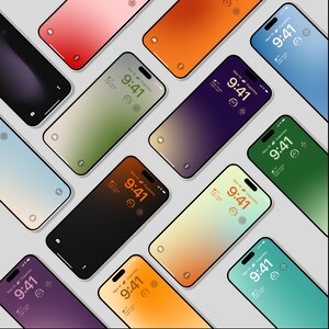 iPhone-bakgrundspaket med 12 — Abstrakt toning, Naturfärger bild 2