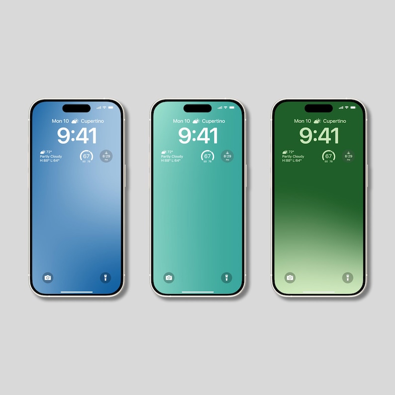 iPhone-bakgrundspaket med 12 — Abstrakt toning, Naturfärger bild 5