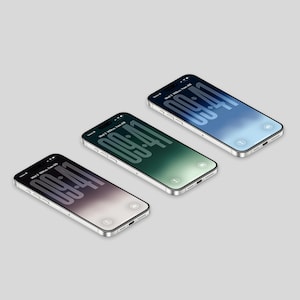 iPhone Wallpaper Pack of 3 — Ink Gradient, Purple Green Blue