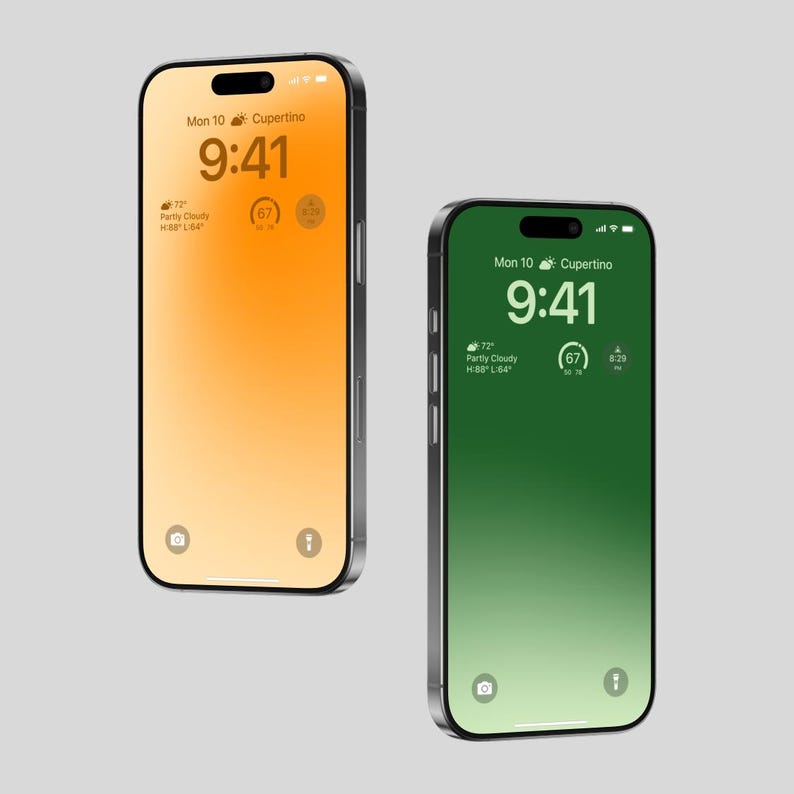 iPhone-bakgrundspaket med 12 — Abstrakt toning, Naturfärger bild 11