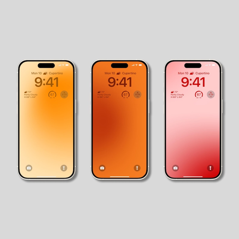 iPhone-bakgrundspaket med 12 — Abstrakt toning, Naturfärger bild 7