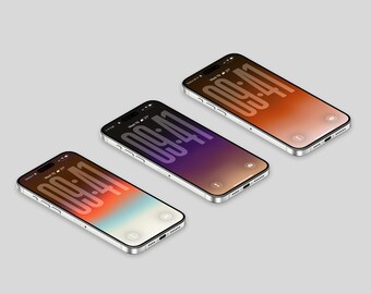 iPhone Wallpaper Pack of 3 — Bold Dark Gradient, Moody Vibrant