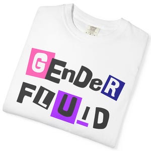 Genderfluid T-shirt, Happy Pride Month 2025 Clothing, Gifts for Queer Friends, LGBT Shirt, Non-binary and Transgender Outfit