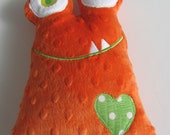 Ready to Ship // Love Monster Stuffed Animal Softie Stuffie Plush Toy