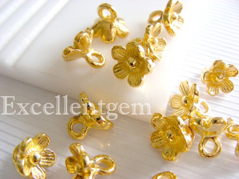8pcs Lovely Gold plated charms in 10mm jewelry making Etsy
