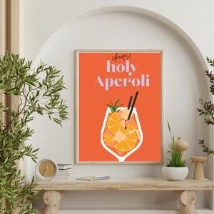 Illustration aquarelle du Saint Aperoli - Téléchargement numérique