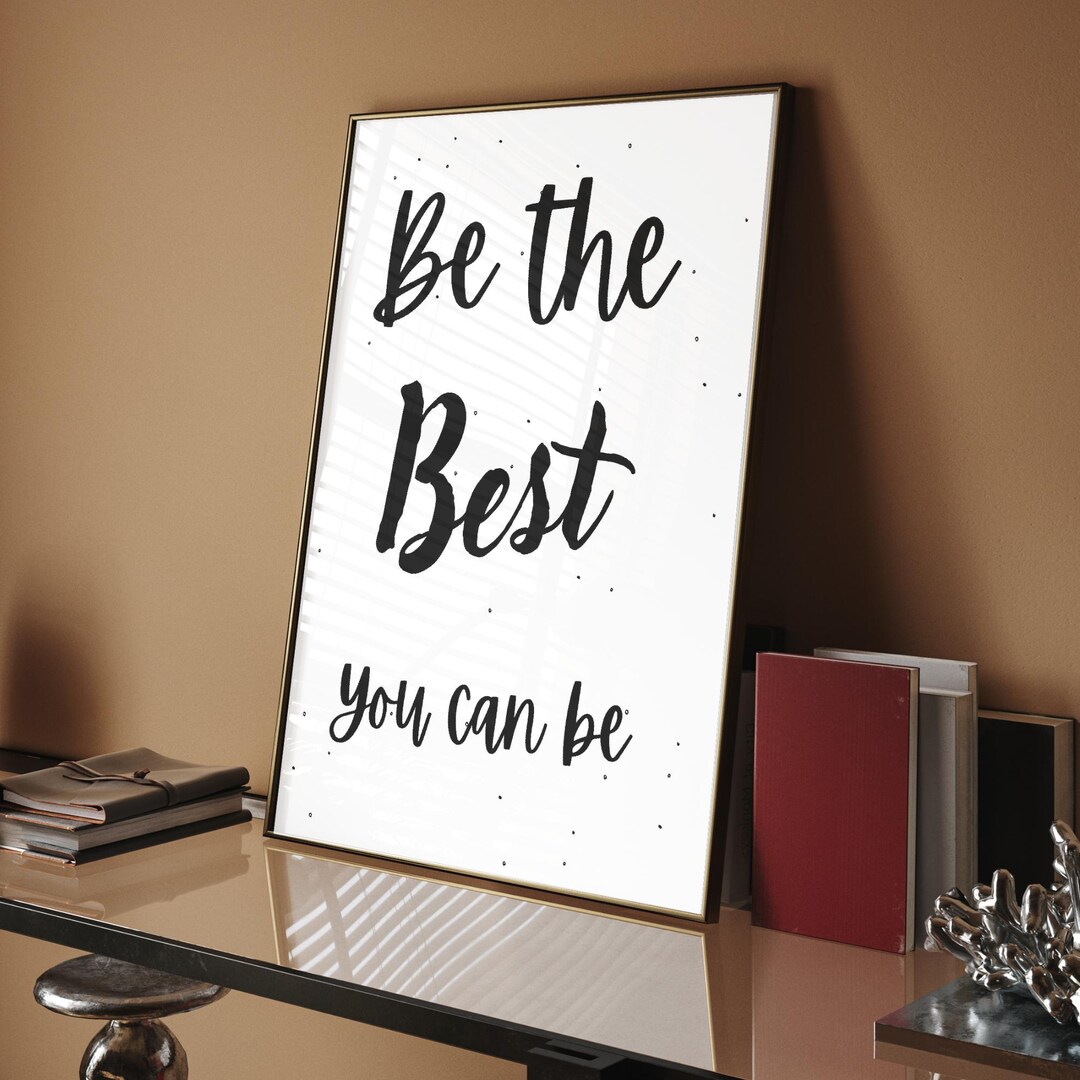 Inspirational Quote Print: Minimalist Typography Wall Art (digital ...