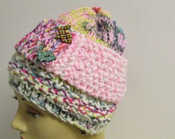 Ice Cream Sunday Winter Hat with Neckwarmer