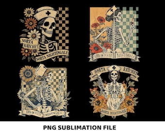Sorta ratel, Sorta nachtegaal png, grappig png, skelet png, verpleegster png, halloween verpleegster png, halloween png