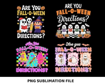 Retro-Ween-Anleitung (PNG), Lehrer-Halloween-Geist (PNG), süßes, witziges Herbst-Design (PNG), gruselige Herbst-Sublimations-Cliparts