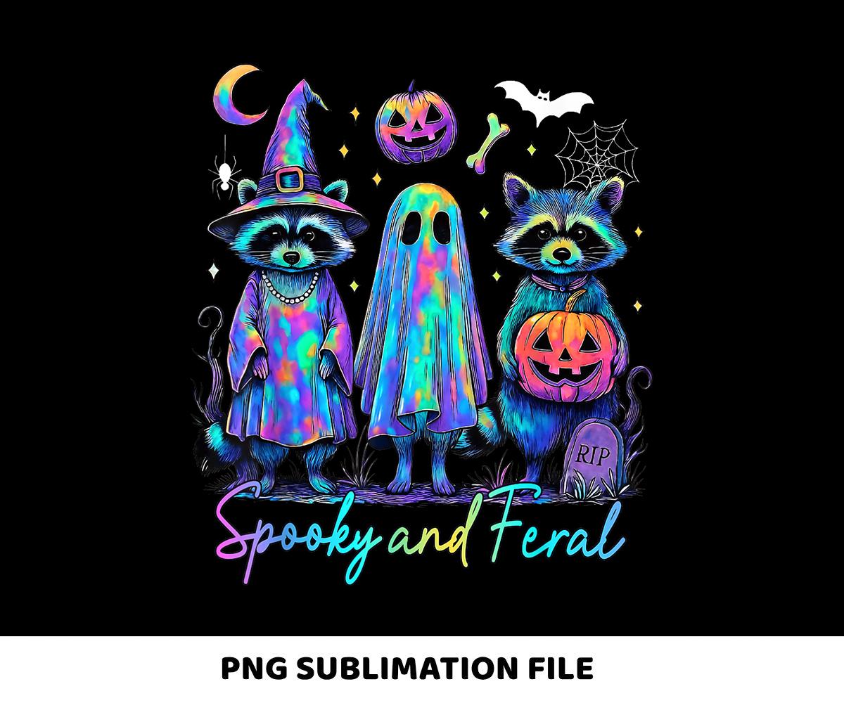 Spooky and Feral Raccoon Png, Iridescent Raccoon Png, Funny Raccoon ...