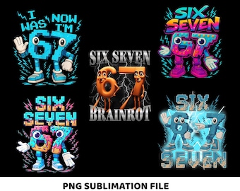 Italiensk Brainrot Six-Seven födelsedag png, Meme italiensk Brainrot 6 7 png, Tralalero Tralala PNG, Meme 67 Six Seven 6 7 italiensk Brainrot