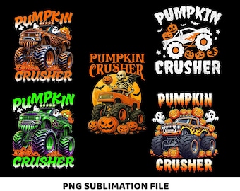 Pumpkin Crusher Monster Truck Ghosts Halloween voor jongens png, Monster Truck Halloween png, jongens Halloween png, pompoen png, spookachtig seizoen png