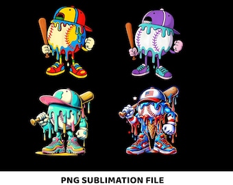 Ice Cream Drip Baseball Boys Back To schoo Png, Boys Back To School Png, First Day Png, Pre-K to Fourth Grade Png, Ice Cream Drip Youth Png