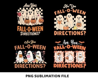 Retro-Ween-Anleitung (PNG), Lehrer-Halloween-Geist (PNG), süßes, witziges Herbst-Design (PNG), gruselige Herbst-Sublimations-Cliparts