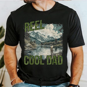 Retro Reel Cool Dad Png, Wishin&#39; I Was Fishin&#39; Png, Fishing Dad Shirt Design Png, Bass Fishing Png, Fathers Day Gift, Dad Birthday Gift Png