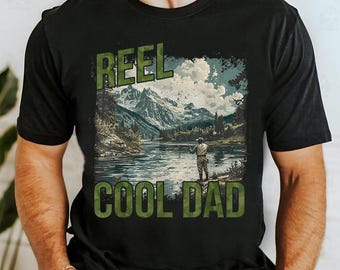 Retro Reel Cool Dad Png, Wishin' I Was Fishin' Png, Fishing Dad Shirt Design Png, Bass Fishing Png, Fathers Day Gift, Dad Birthday Gift Png