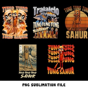Italian Brainrot Homage Png Bundle, Italian Brainrot Png Design, Bombardino Crocodilo Png, Tralalero Tralala, Tung Tung Tung Sahur Png