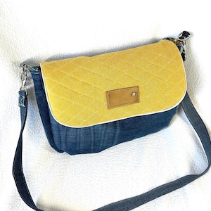 sac besace en jeans