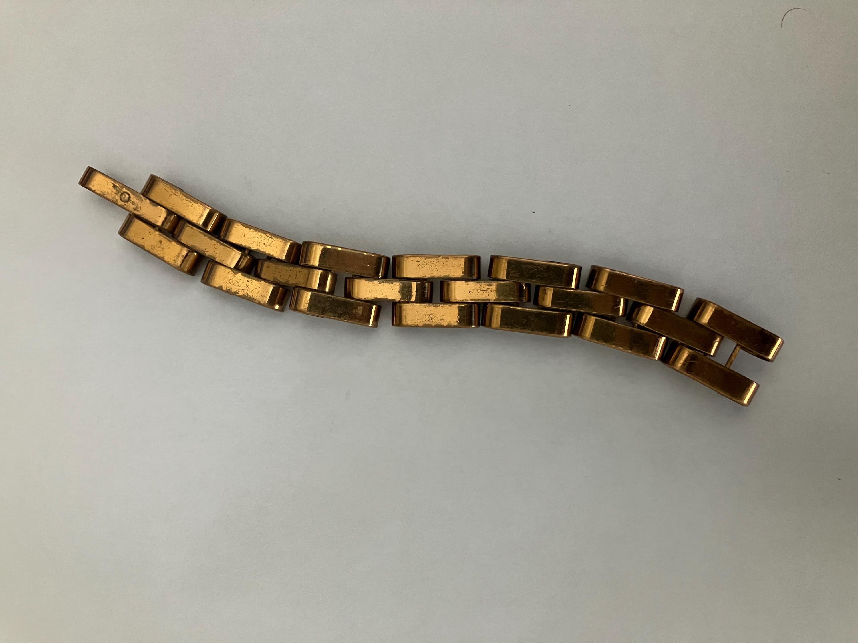 Gold Tone Monet Link Chain Bracelet 6” - Etsy