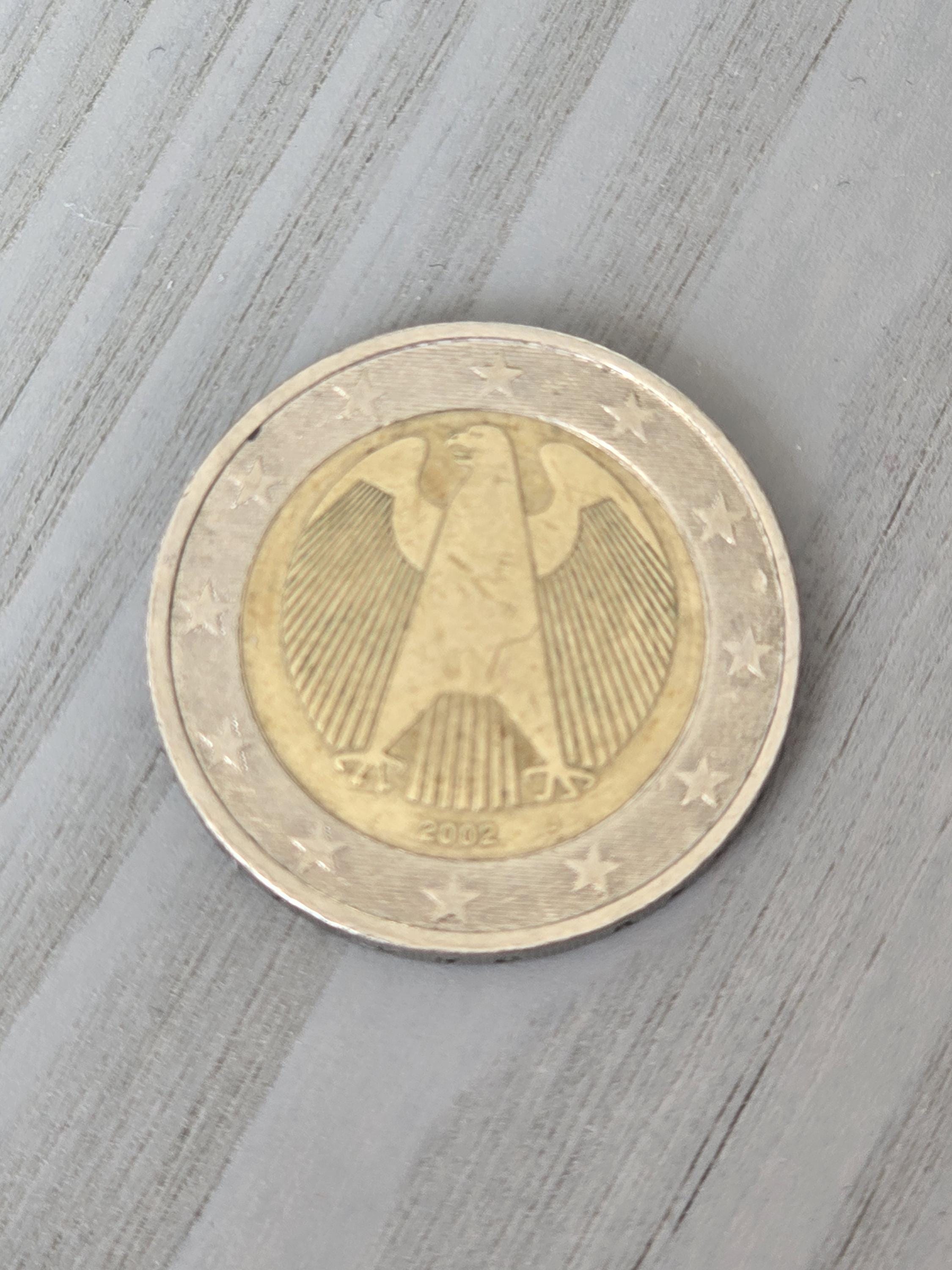 ドイツ 2ユーロ硬貨 2002 2002 ドイツ 2 ユーロ硬貨、文字 A 非常に珍しいコイン : WORLDRE