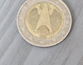 珍しい 2 ユーロ硬貨、ドイツ。 J. 2002 コレクターの価値 - Etsy 日本