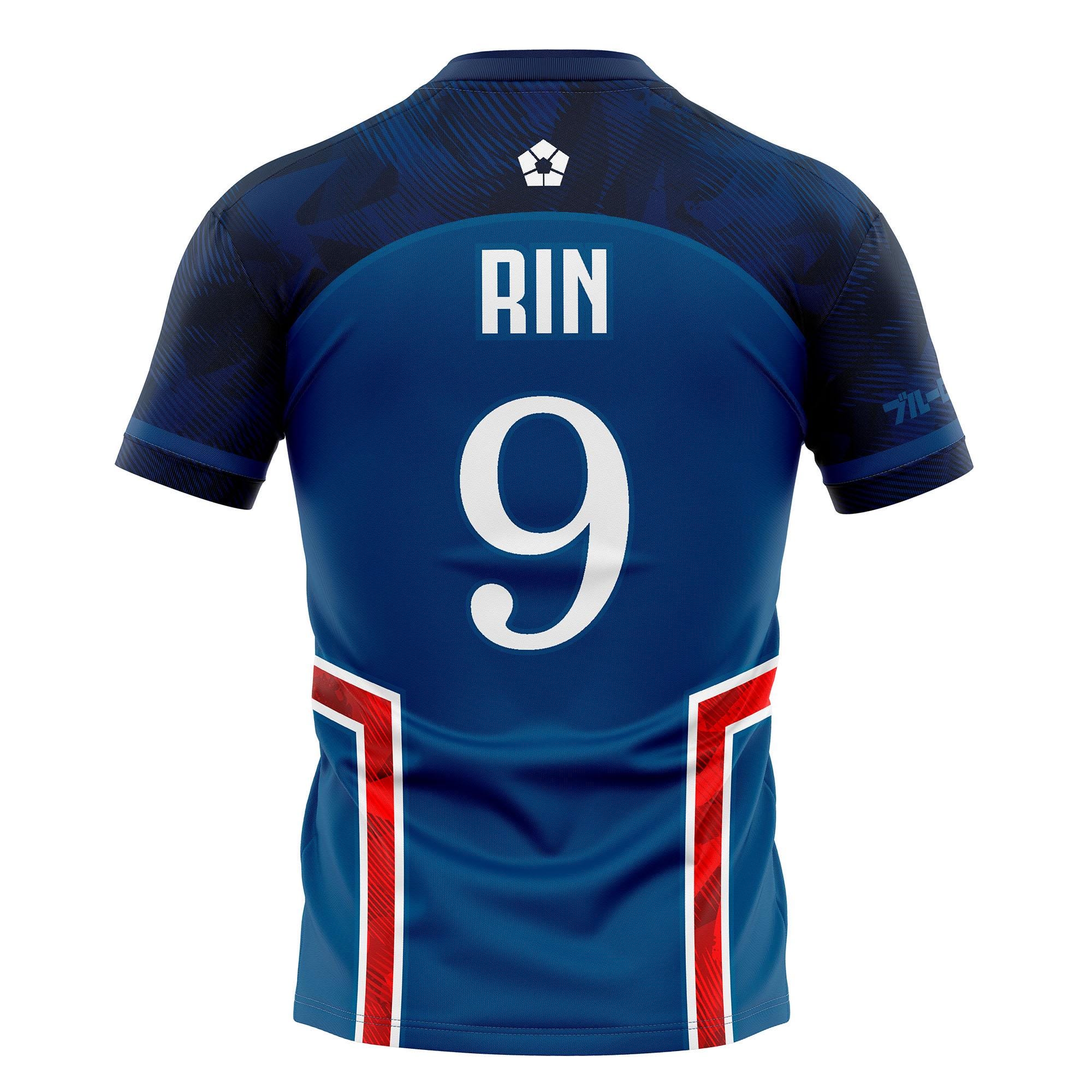 Blue Lock PXG Jersey Rin Shidou #9 or Custom Name and Number