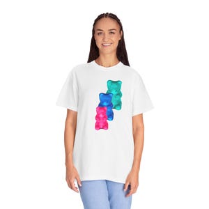 Gummy Bear T-Shirt – Colorful Jelly Bears Tee, Y2K Candycore Aesthetic Shirt, Cute Kawaii Pastel Graphic Top