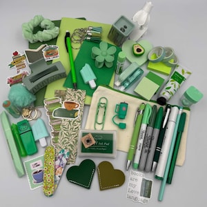 Green Bookish and Stationary Bundle - 15-40 Items Bundles