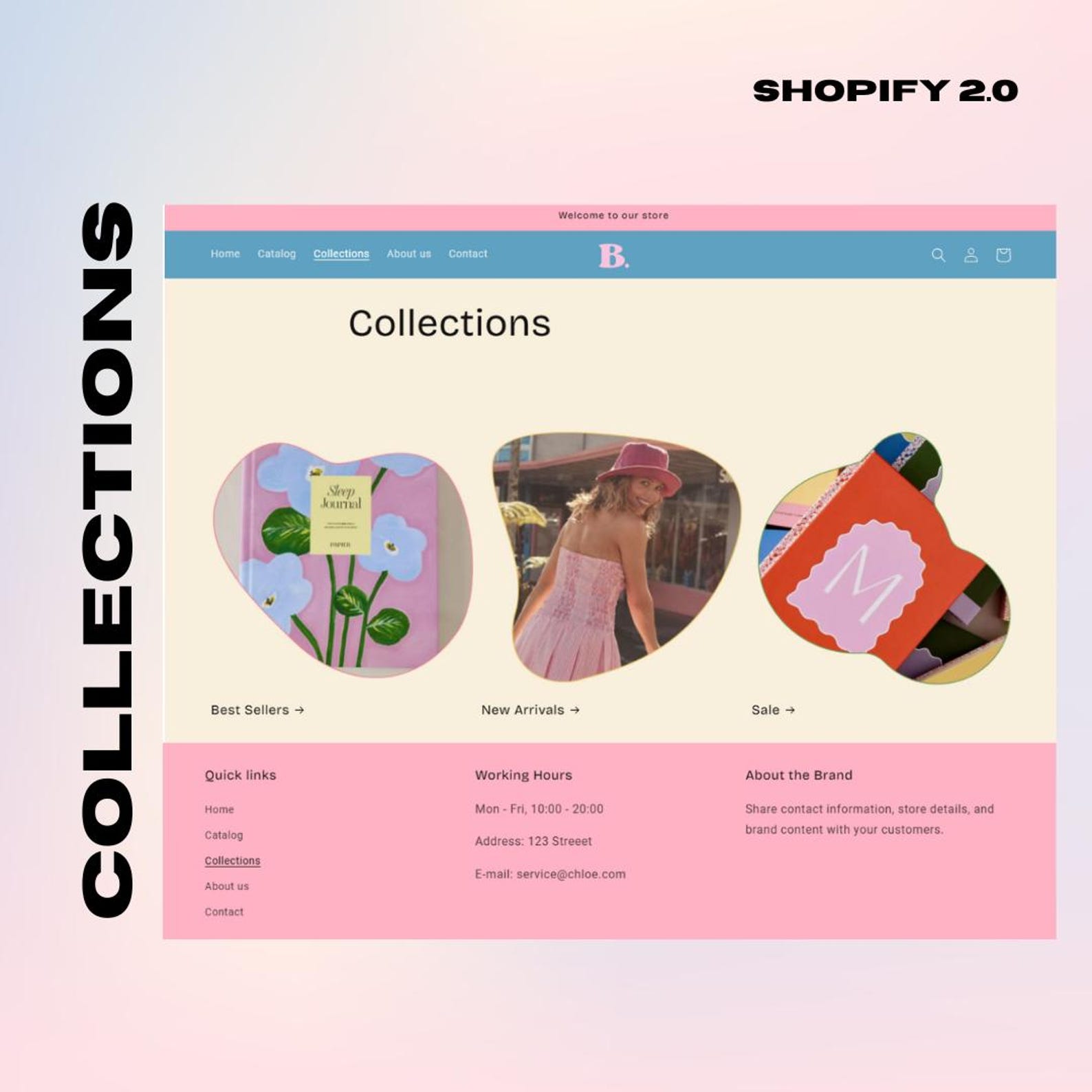 Shopify Background Color Bold Colorful Shopify Theme Website Template Bright Colors, Trendy ...